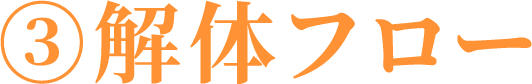 ③解体フロー